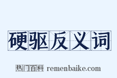 硬驱反义词是什么意思的图片